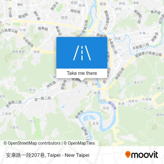 安康路一段207巷地圖
