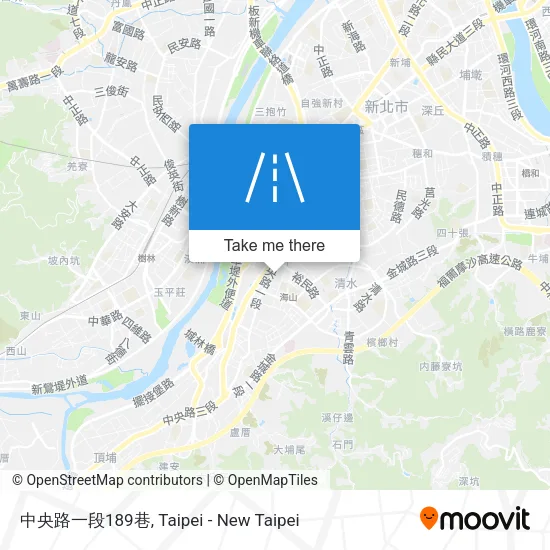 中央路一段189巷地圖