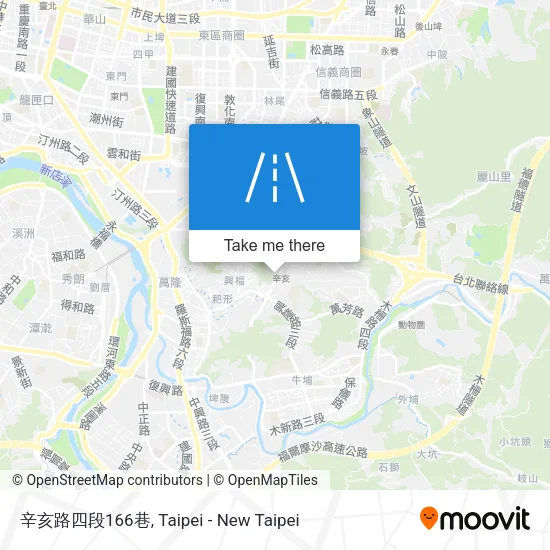 辛亥路四段166巷地圖