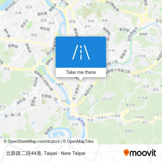 北新路二段44巷地圖