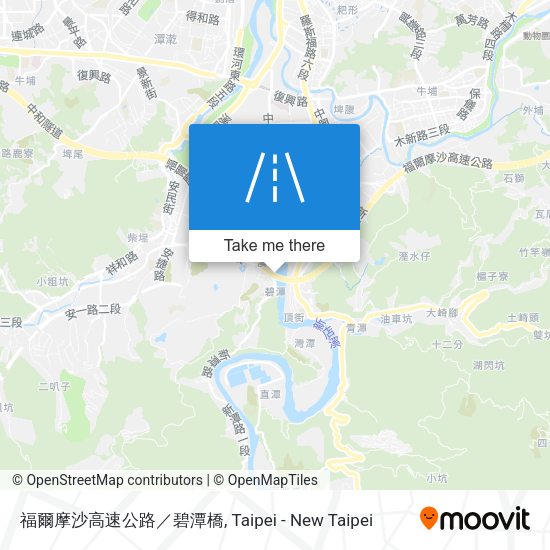 福爾摩沙高速公路／碧潭橋 map