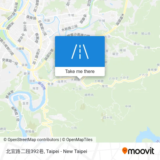 北宜路二段392巷地圖