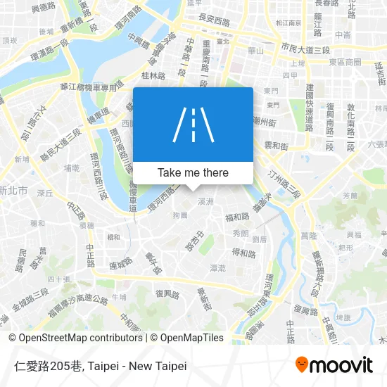 仁愛路205巷地圖