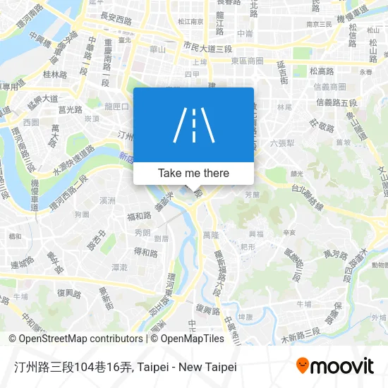 汀州路三段104巷16弄地圖