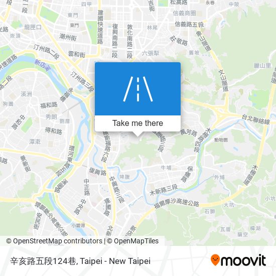 辛亥路五段124巷 map