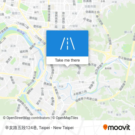 辛亥路五段124巷地圖
