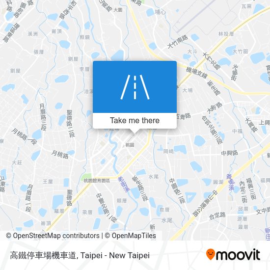 高鐵停車場機車道 map