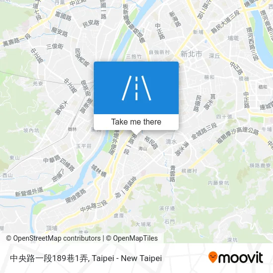 中央路一段189巷1弄地圖