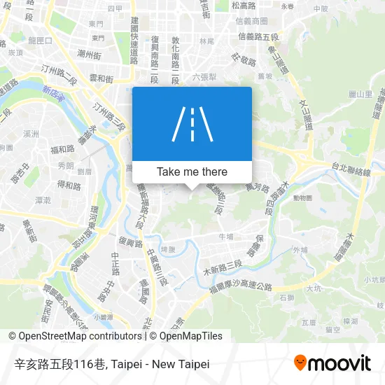 辛亥路五段116巷地圖