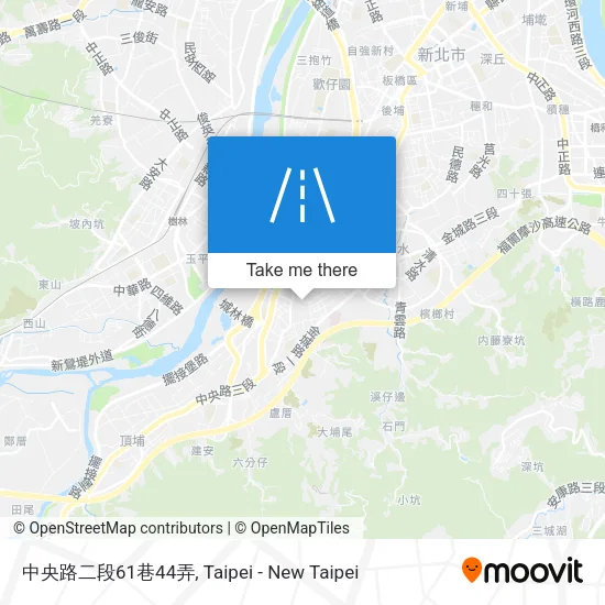 中央路二段61巷44弄地圖