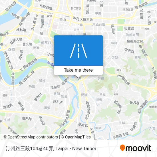 汀州路三段104巷40弄地圖