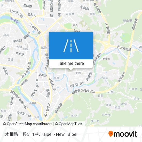 木柵路一段311巷 map