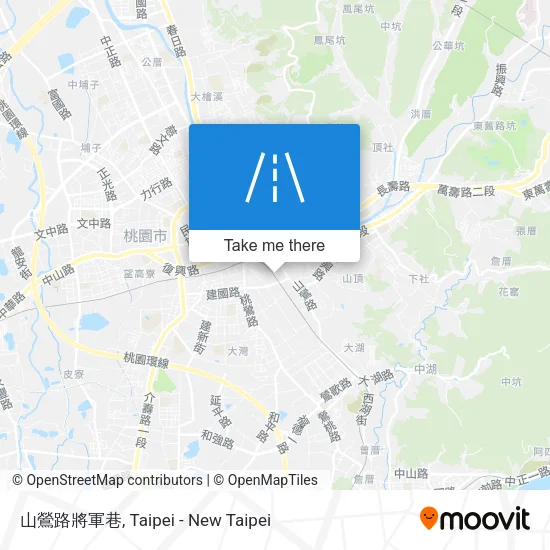 山鶯路將軍巷 map