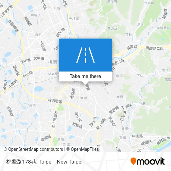 桃鶯路178巷 map