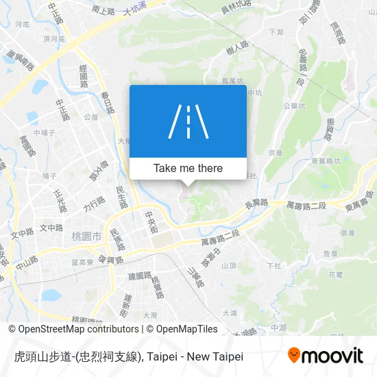 虎頭山步道-(忠烈祠支線) map