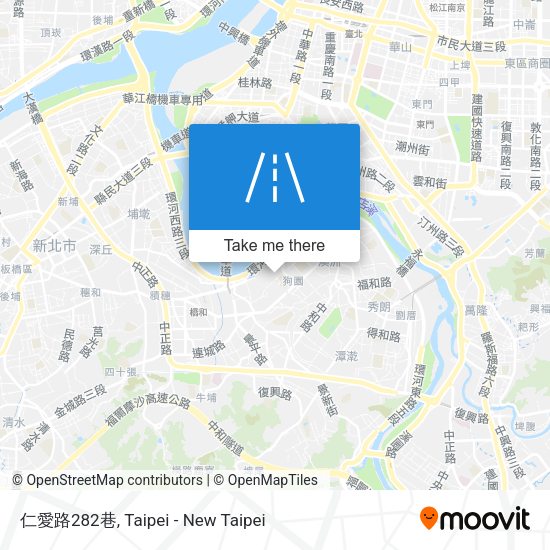 仁愛路282巷地圖
