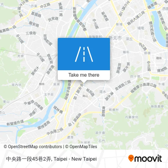 中央路一段45巷2弄地圖