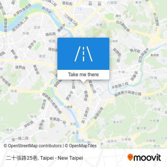 二十張路25巷地圖