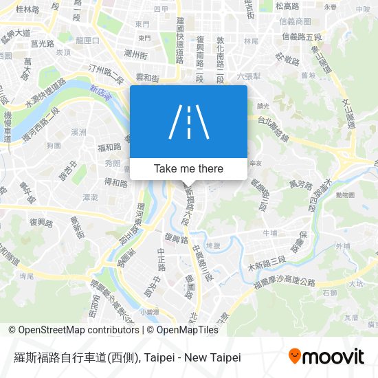 羅斯福路自行車道(西側) map