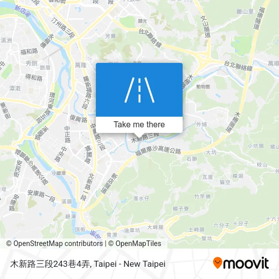 木新路三段243巷4弄地圖