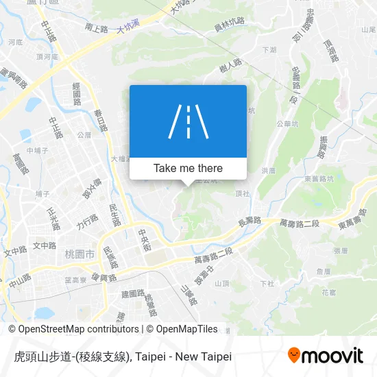 虎頭山步道-(稜線支線) map
