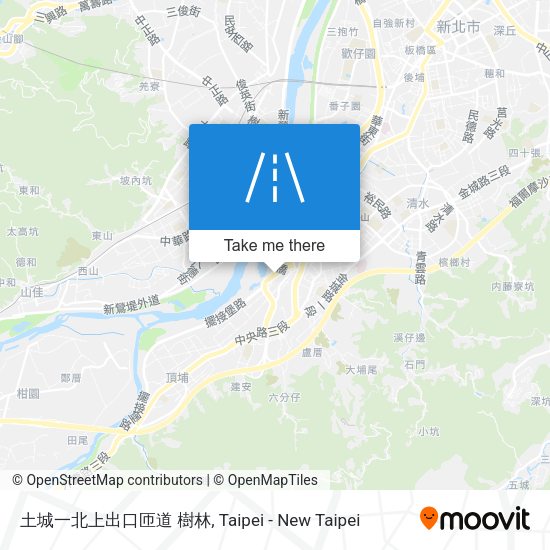 土城一北上出口匝道 樹林 map