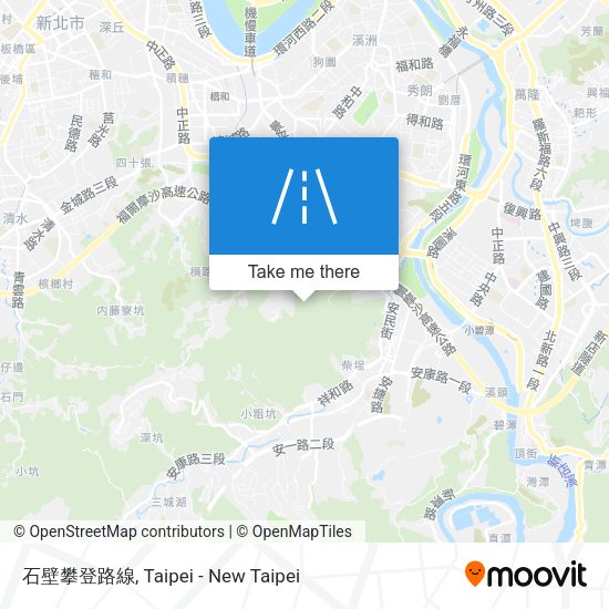 石壁攀登路線地圖
