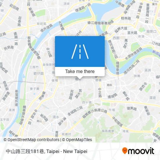 中山路三段181巷地圖