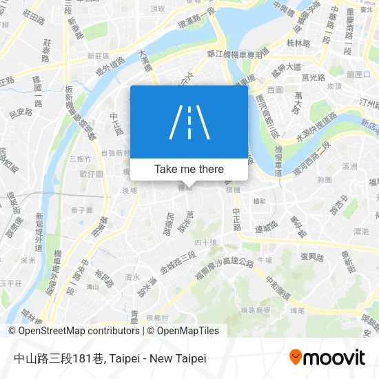 中山路三段181巷地圖
