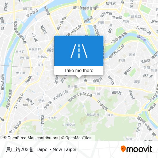 員山路203巷地圖