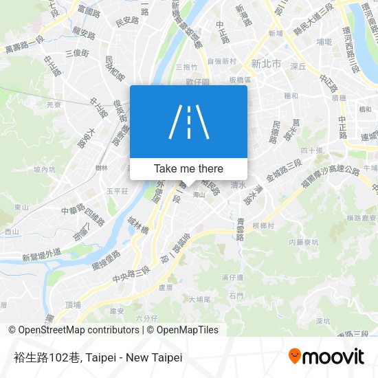 裕生路102巷地圖