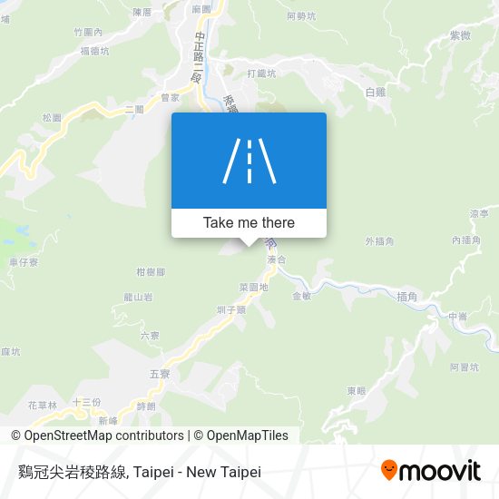 鷄冠尖岩稜路線 map