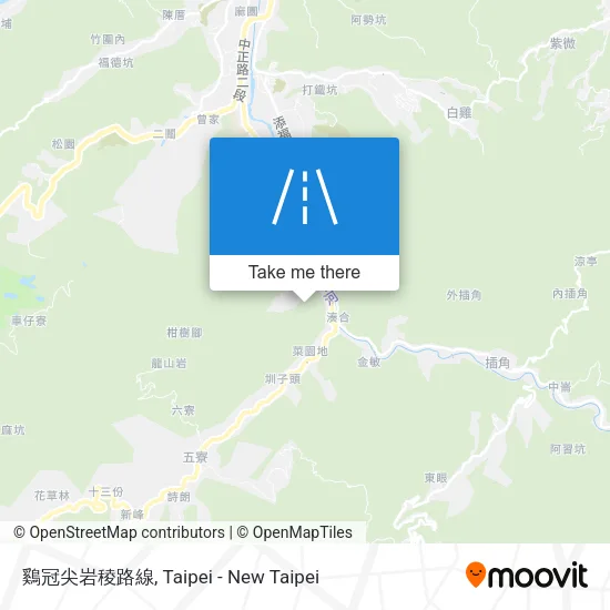 鷄冠尖岩稜路線 map