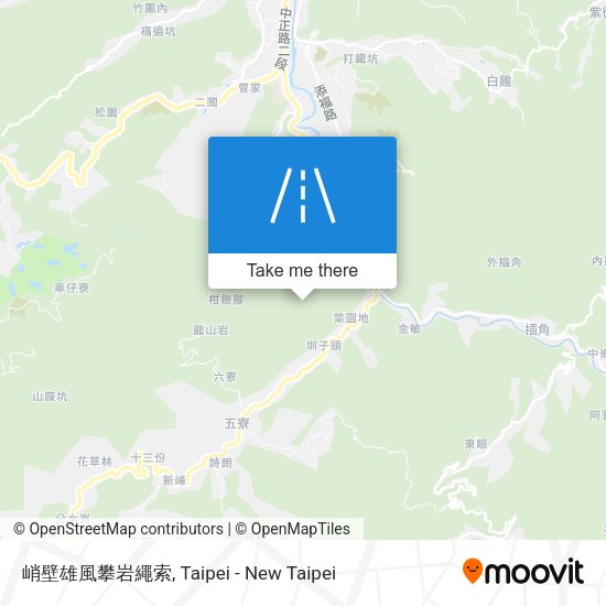 峭壁雄風攀岩繩索地圖
