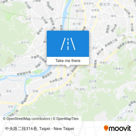 中央路二段316巷地圖