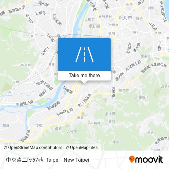 中央路二段57巷地圖