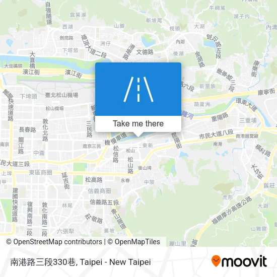 南港路三段330巷 map