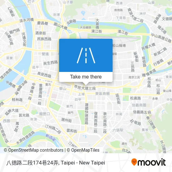 八德路二段174巷24弄地圖