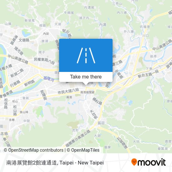 南港展覽館2館連通道 map