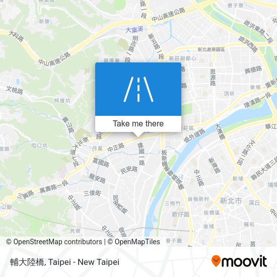 輔大陸橋地圖