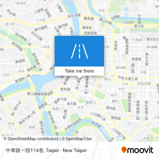 中華路一段114巷地圖