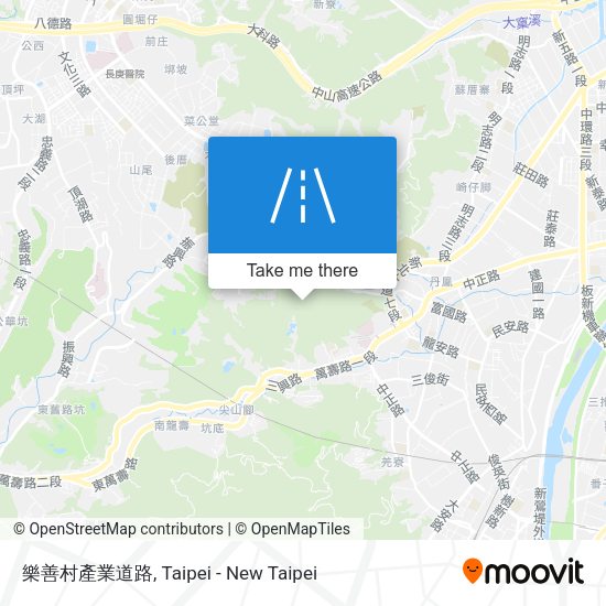 樂善村產業道路地圖
