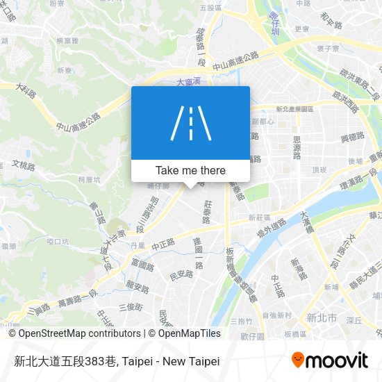 新北大道五段383巷地圖