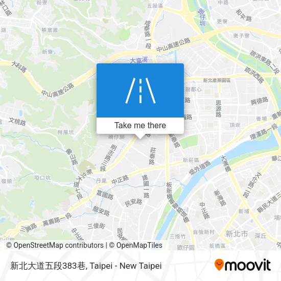新北大道五段383巷地圖
