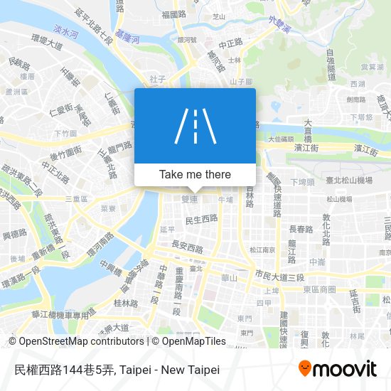 民權西路144巷5弄地圖