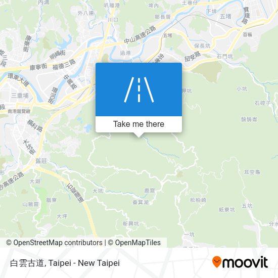 白雲古道 map