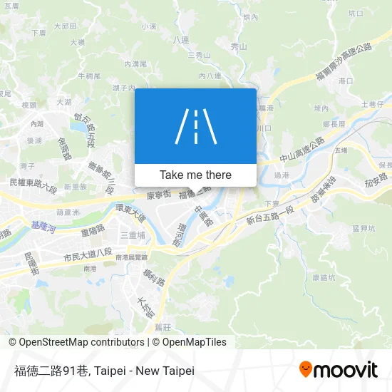 福德二路91巷地圖