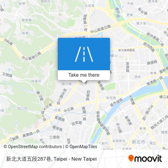 新北大道五段287巷地圖