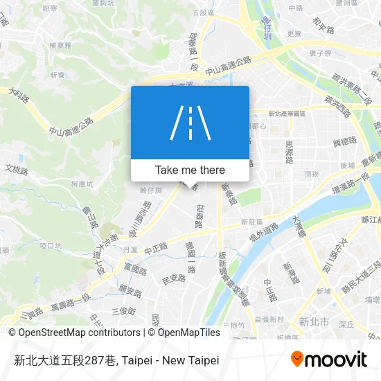 新北大道五段287巷地圖