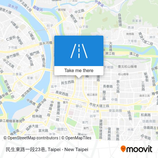 民生東路一段23巷地圖